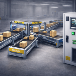 Machines Simulator exercise 03 Box Selection PLC program